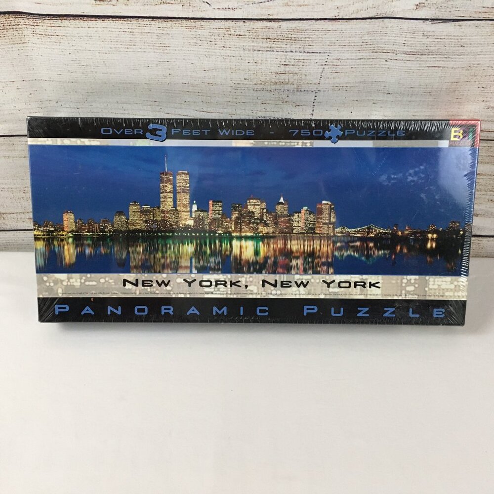 New York, New York BGI Puzzle pre-9/11 Panoramic 3Ft Year 2000